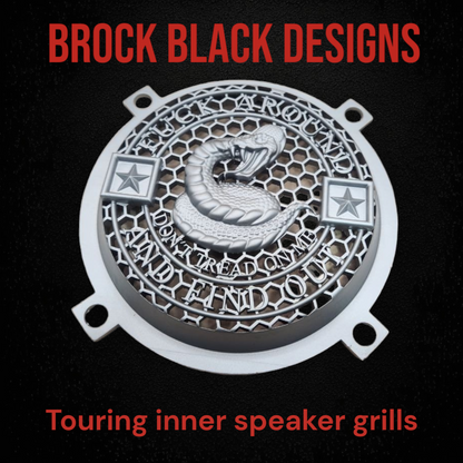 97-25+ Touring 3D Don't Tread on me speakers grill covers set