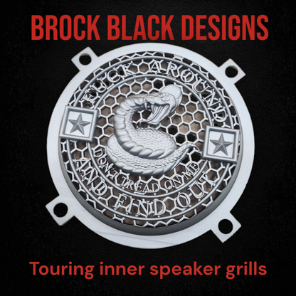 97-25+ Touring 3D Don't Tread on me speakers grill covers set