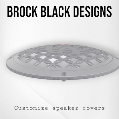 97-25+ Harley inner Touring 3D $ speakers grill covers set