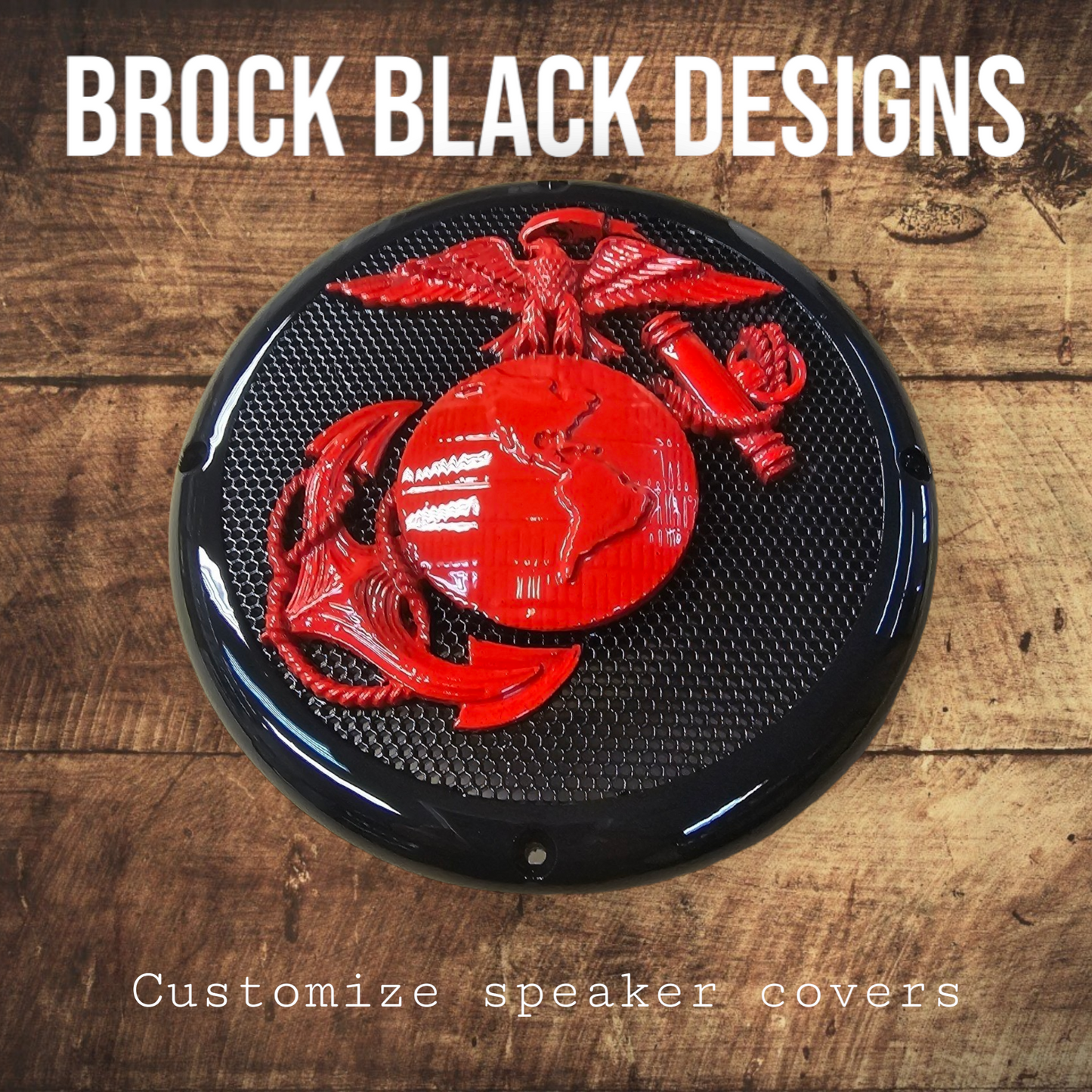 A set of  bag USMC speakers grill covers