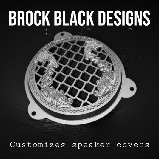 97-25+ Harley Touring Nordic boat speakers grill covers set