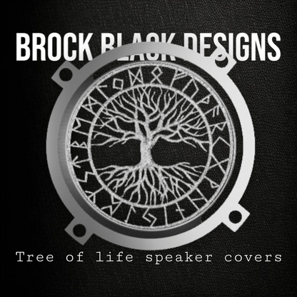 97-25+ Harley Touring tree of life speakers grill covers set