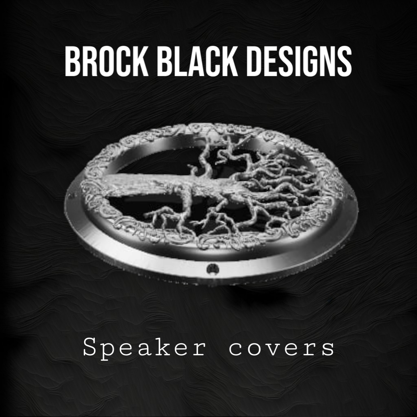 A set of bag 3D tree of life theme speakers grill covers