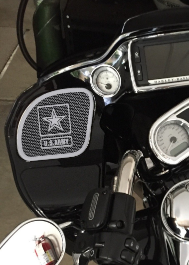 98-2024 Road Glide 3D Army speakers grill covers set