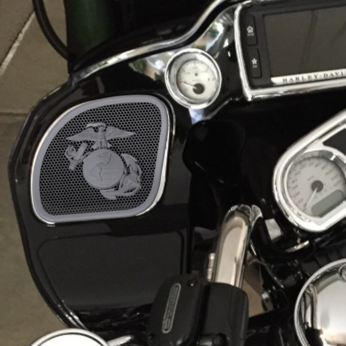 98-2024 Road Glide 3D USMC speakers grill covers set
