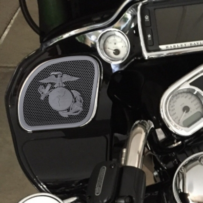 98-2024 Road Glide 3D USMC speakers grill covers set