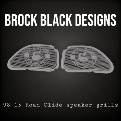 98-2024 Road Glide inner 3D Don't Tread on me speakers grill covers set