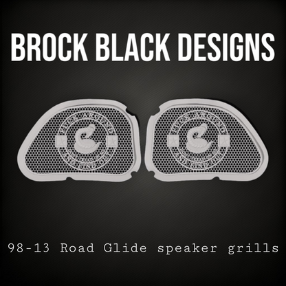98-2024 Road Glide inner 3D Don't Tread on me speakers grill covers set