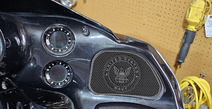 98-2024 Road Glide 3D Navy speakers grill covers set