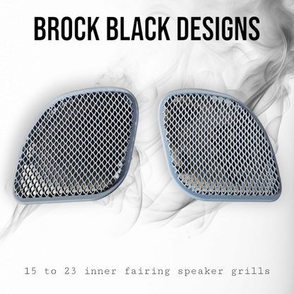 98-2024 Road Glide 3D dragon scales speakers grill covers set