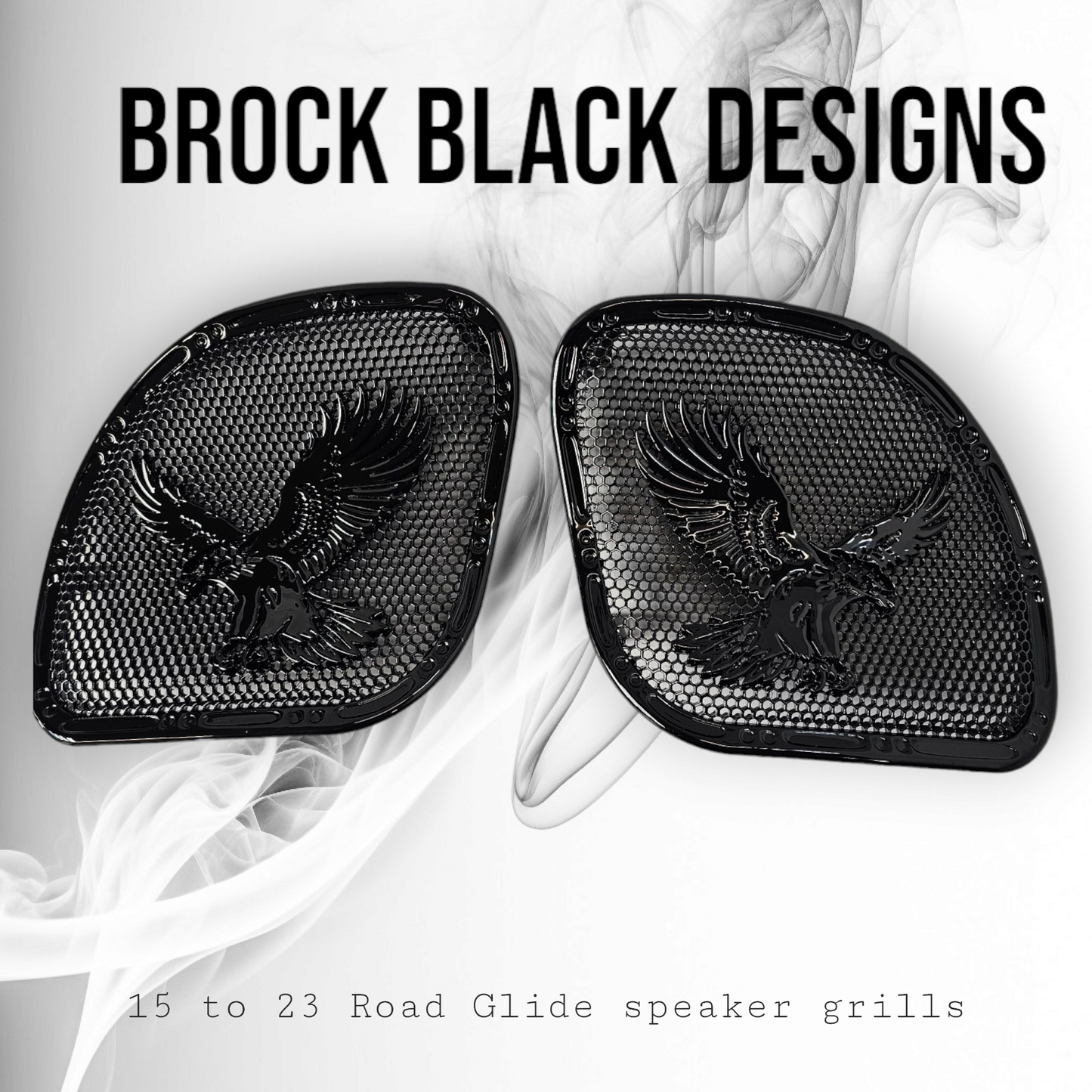 98-2024 Road Glide 3D Eagle speakers grill covers set
