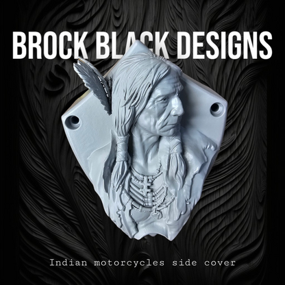 Native American bust Horn cover