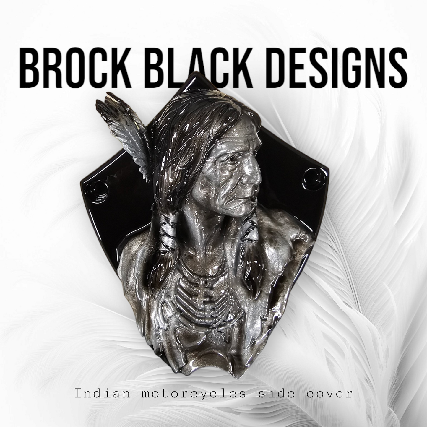 Native American bust Horn cover