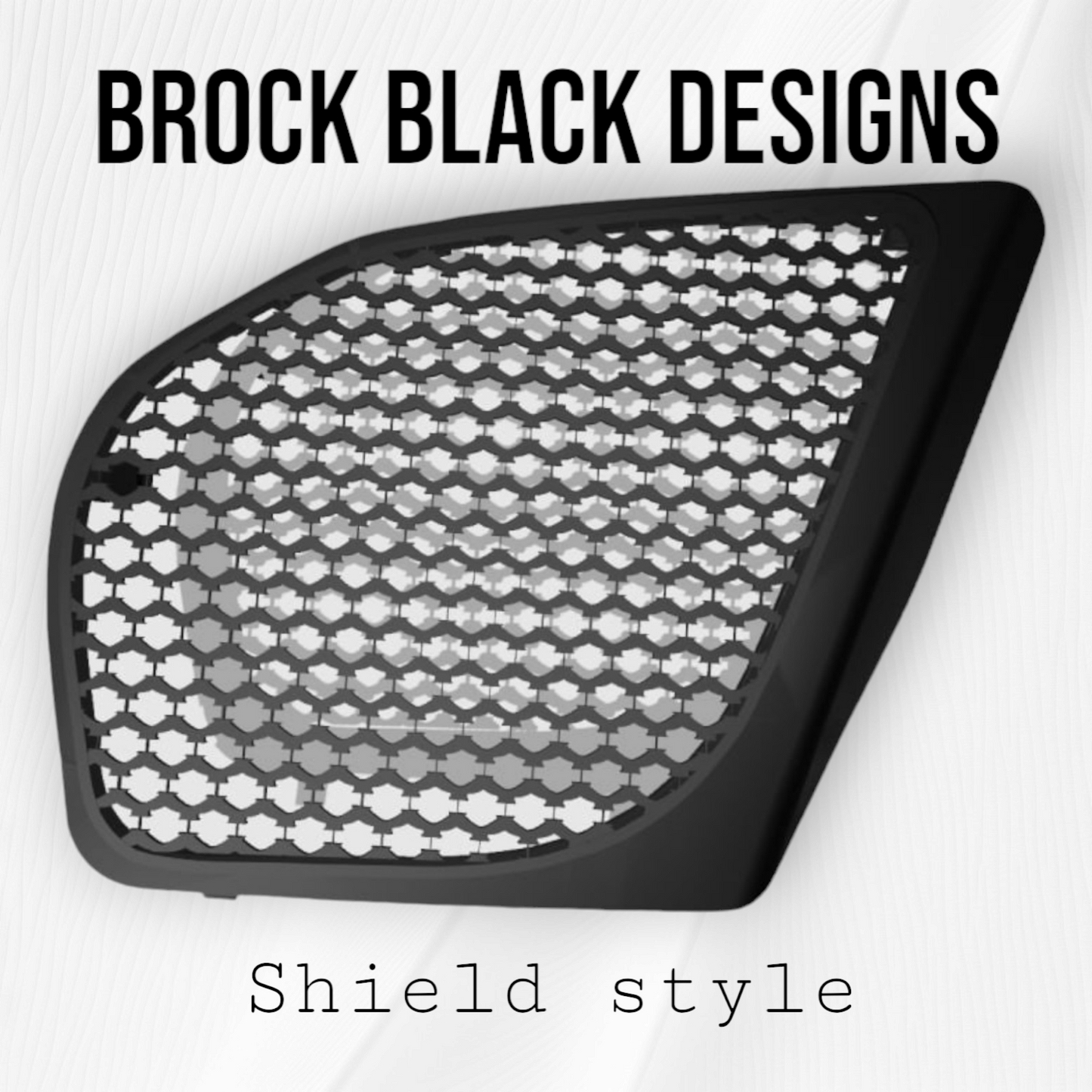 98 to 2024 Road Glide 3D blood diamond speakers grill covers set