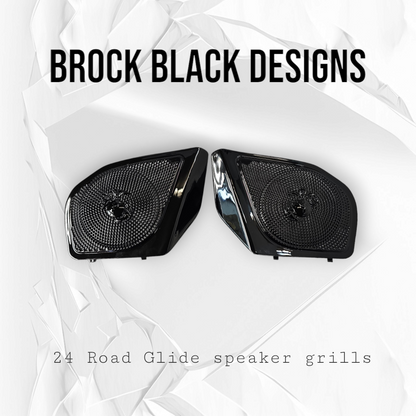 98-2024 Road Glide 3D USMC speakers grill covers set