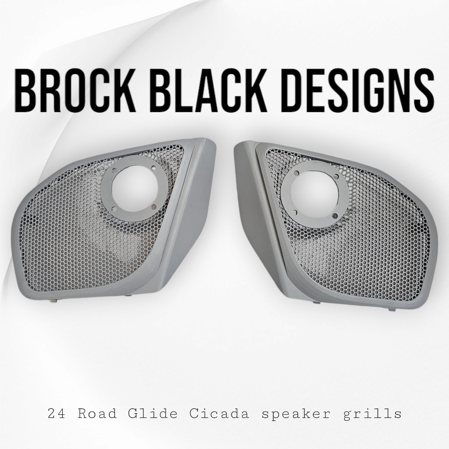 2024+ Road Glide with 2" tweeter speakers grill covers set