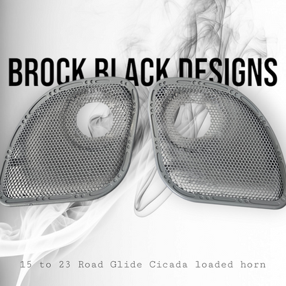 98 to 23 Road Glide with Cicada speakers grill covers set