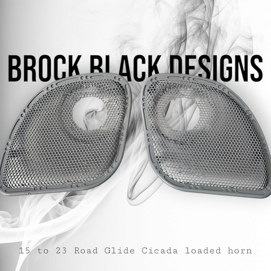 98 to 23 Road Glide with Cicada speakers grill covers set