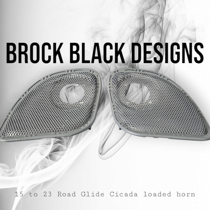 98 to 23 Road Glide with Cicada speakers grill covers set