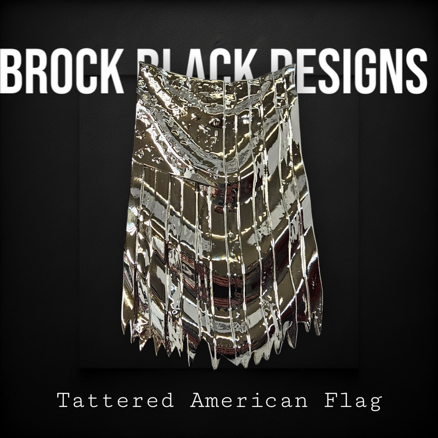 Draped American flag horn cover