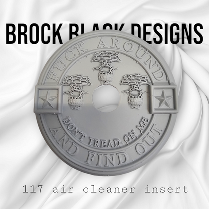 117 air cleaner insert 3D FAFO webbed skulls