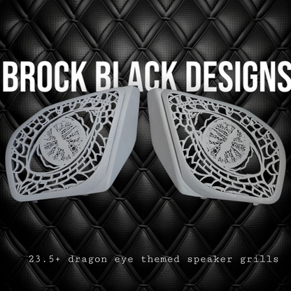 98 to 24+ Road Glide Dragon eye speakers grill covers sets