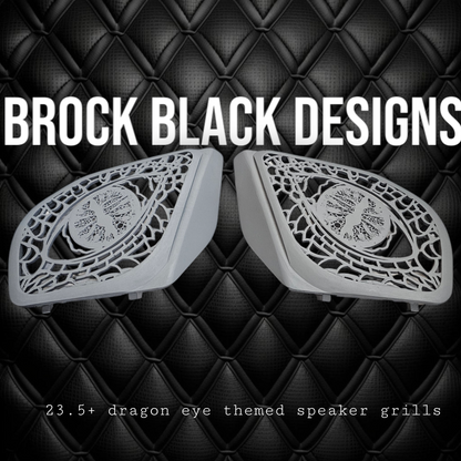 98 to 24+ Road Glide Dragon eye speakers grill covers sets