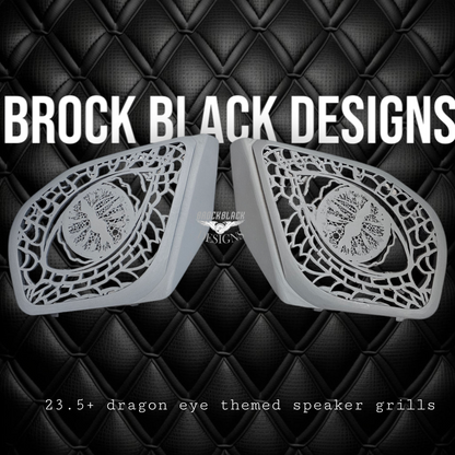 98 to 24+ Road Glide Dragon eye speakers grill covers sets
