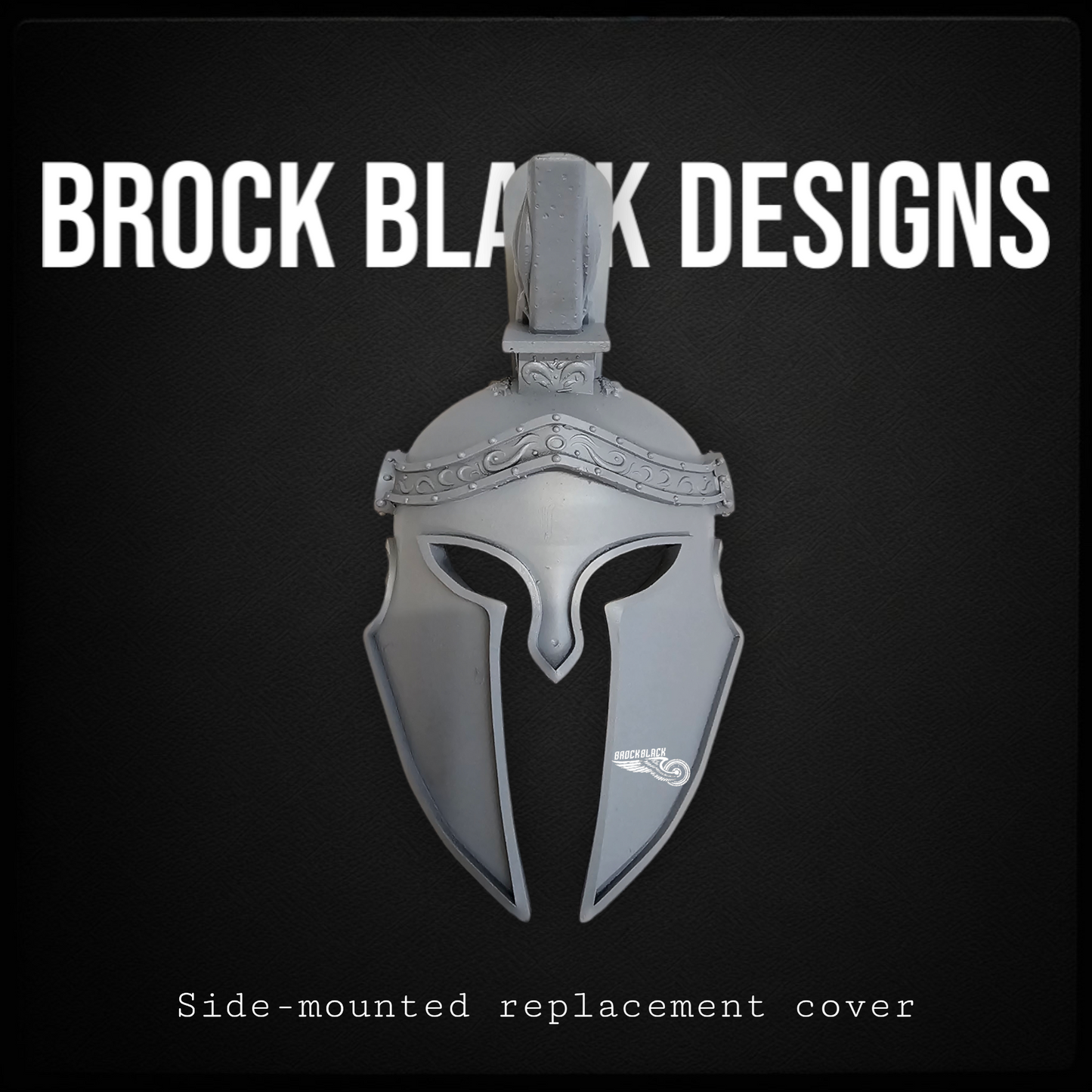 3d Spartan Horn Cover with flag