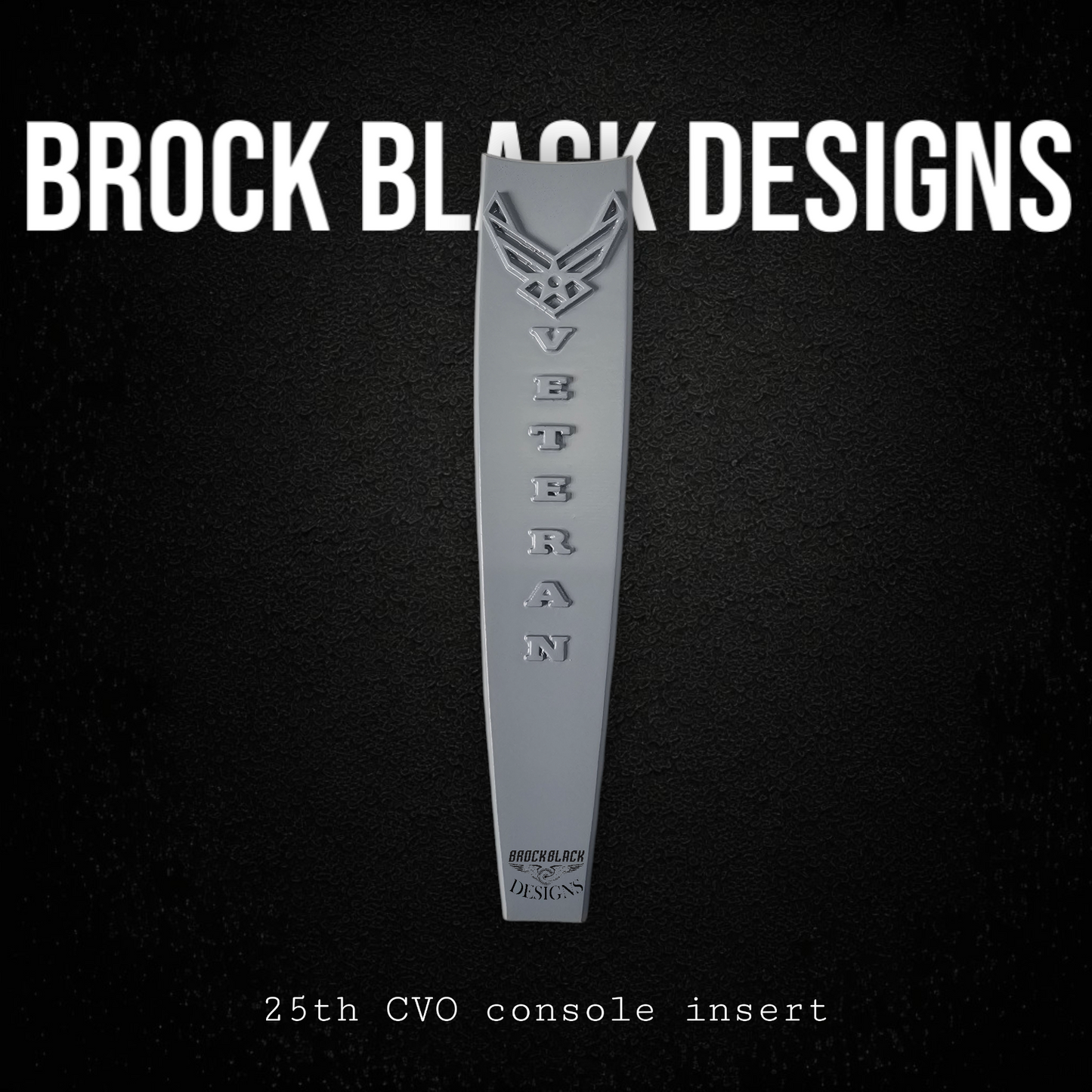 25th CVO console insert 3D US Air Force Veteran