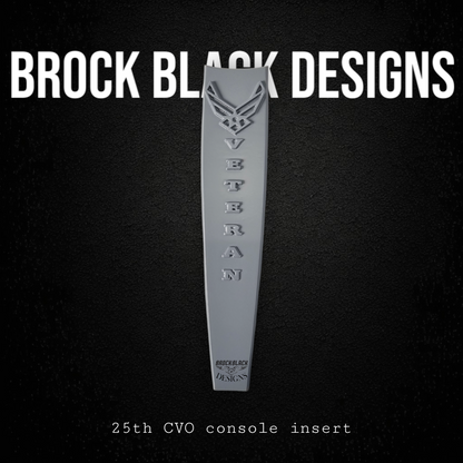 25th CVO console insert 3D US Air Force Veteran