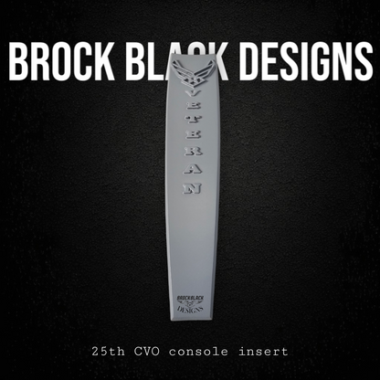 25th CVO console insert 3D US Air Force Veteran