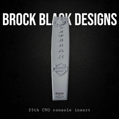25th CVO console insert 3D USMC Veteran