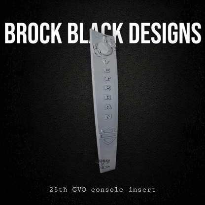 25th CVO console insert 3D USMC Veteran