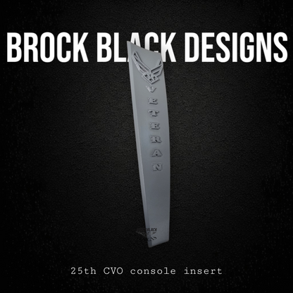 25th CVO console insert 3D US Air Force Veteran