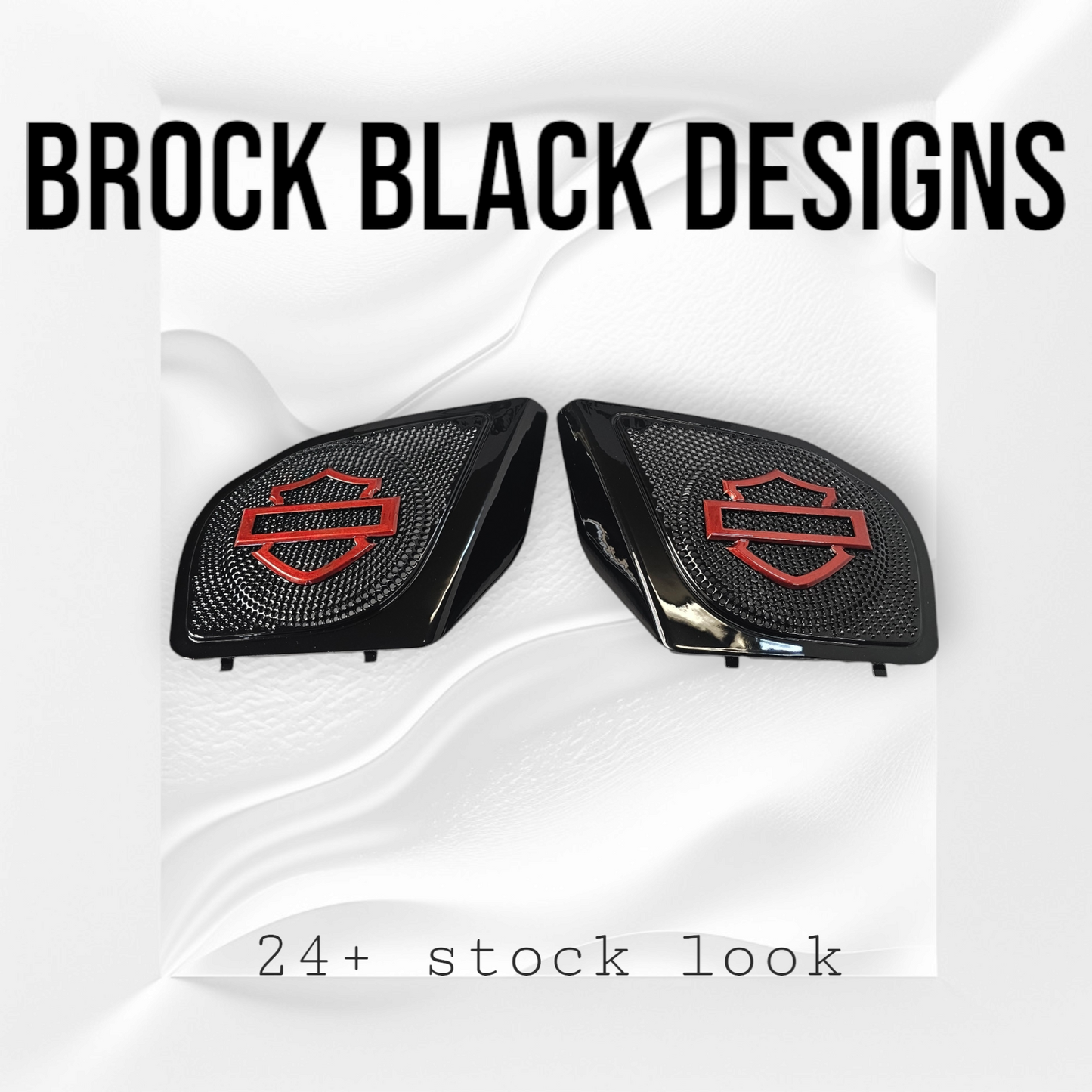 98 to 2024 Road Glide 3D shield speakers grill covers set