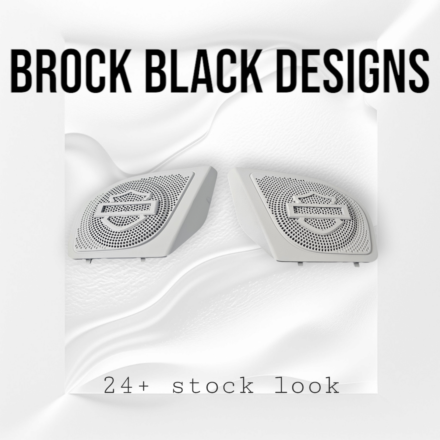 98 to 2024 Road Glide 3D shield speakers grill covers set