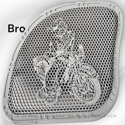 98 to 2024 Road Glide 3D Popeye speakers grill covers set
