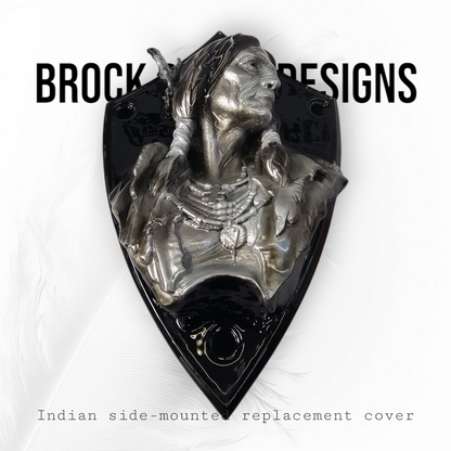 Native American bust Horn cover