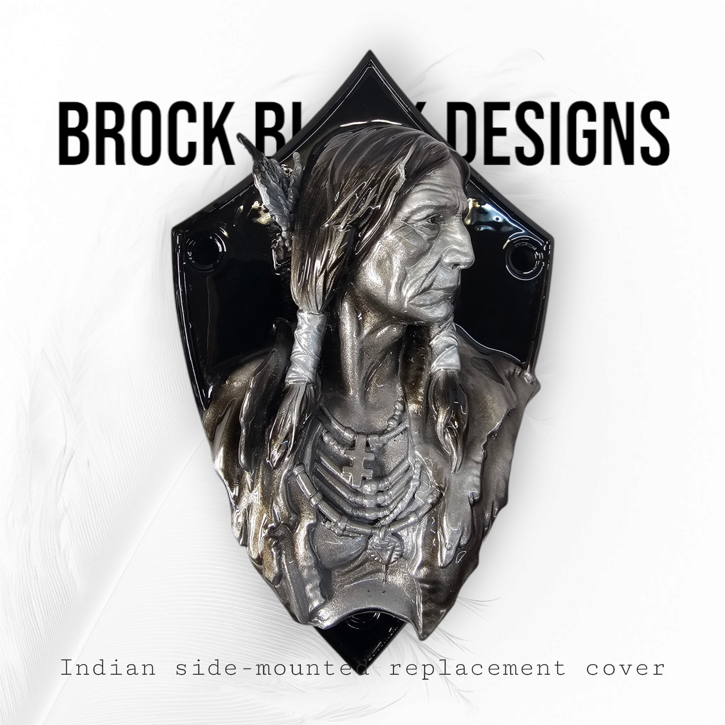 Native American bust Horn cover