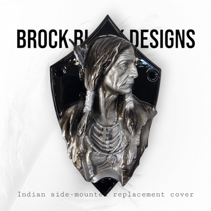 Native American bust Horn cover