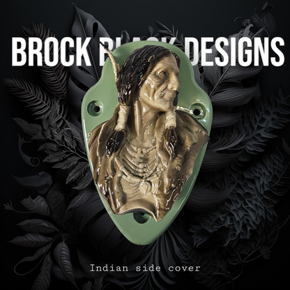 Native American bust Horn cover