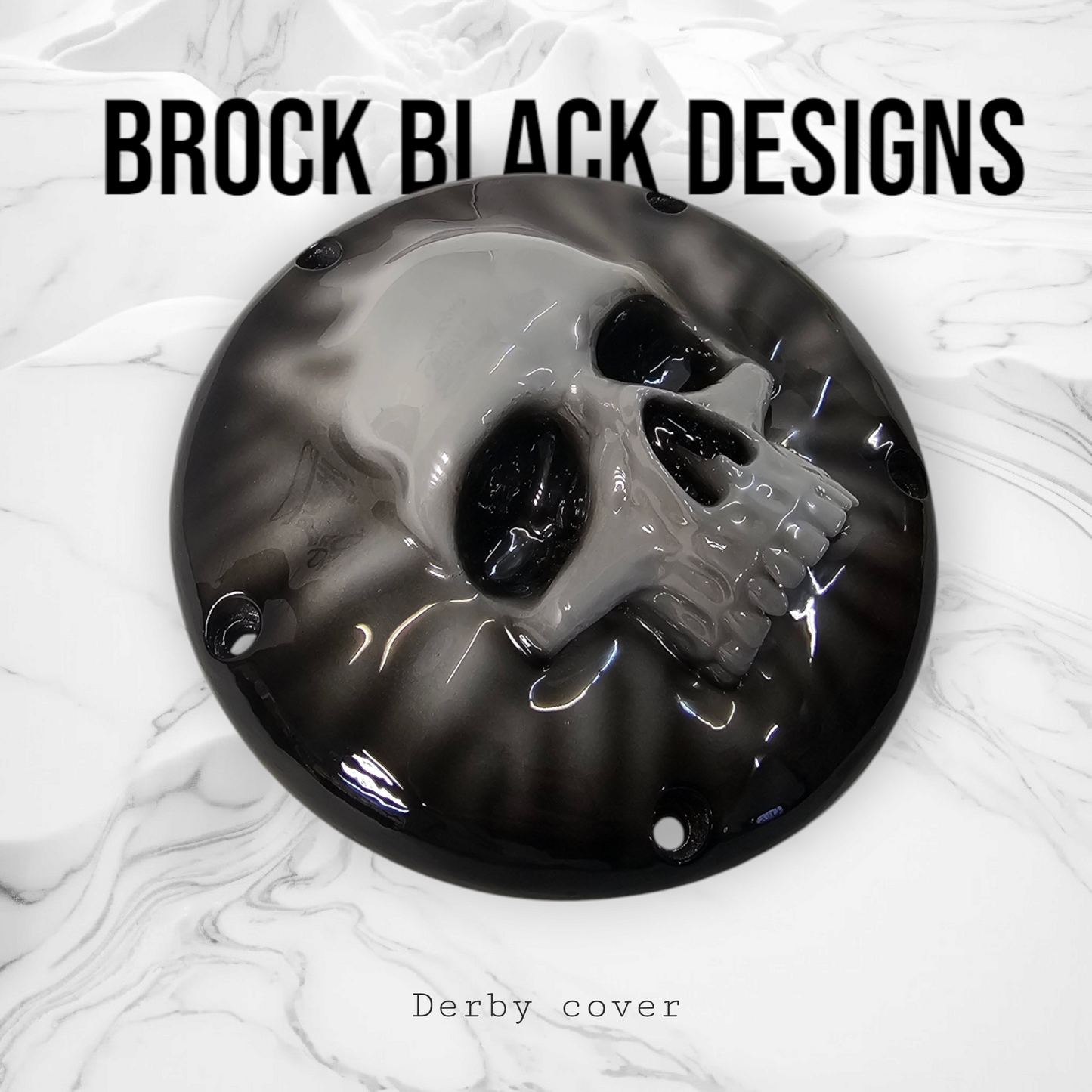 3D Ancient Skull derby cover