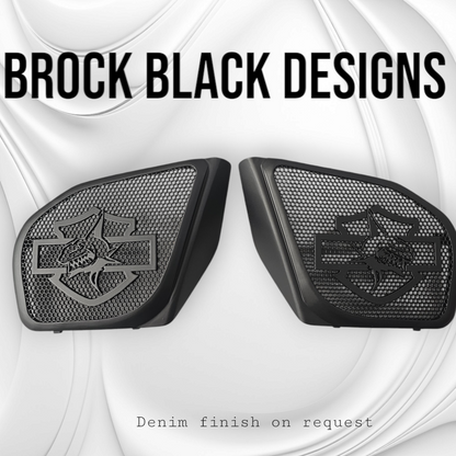 98-2024 Road Glide 3D shark speakers grill covers set