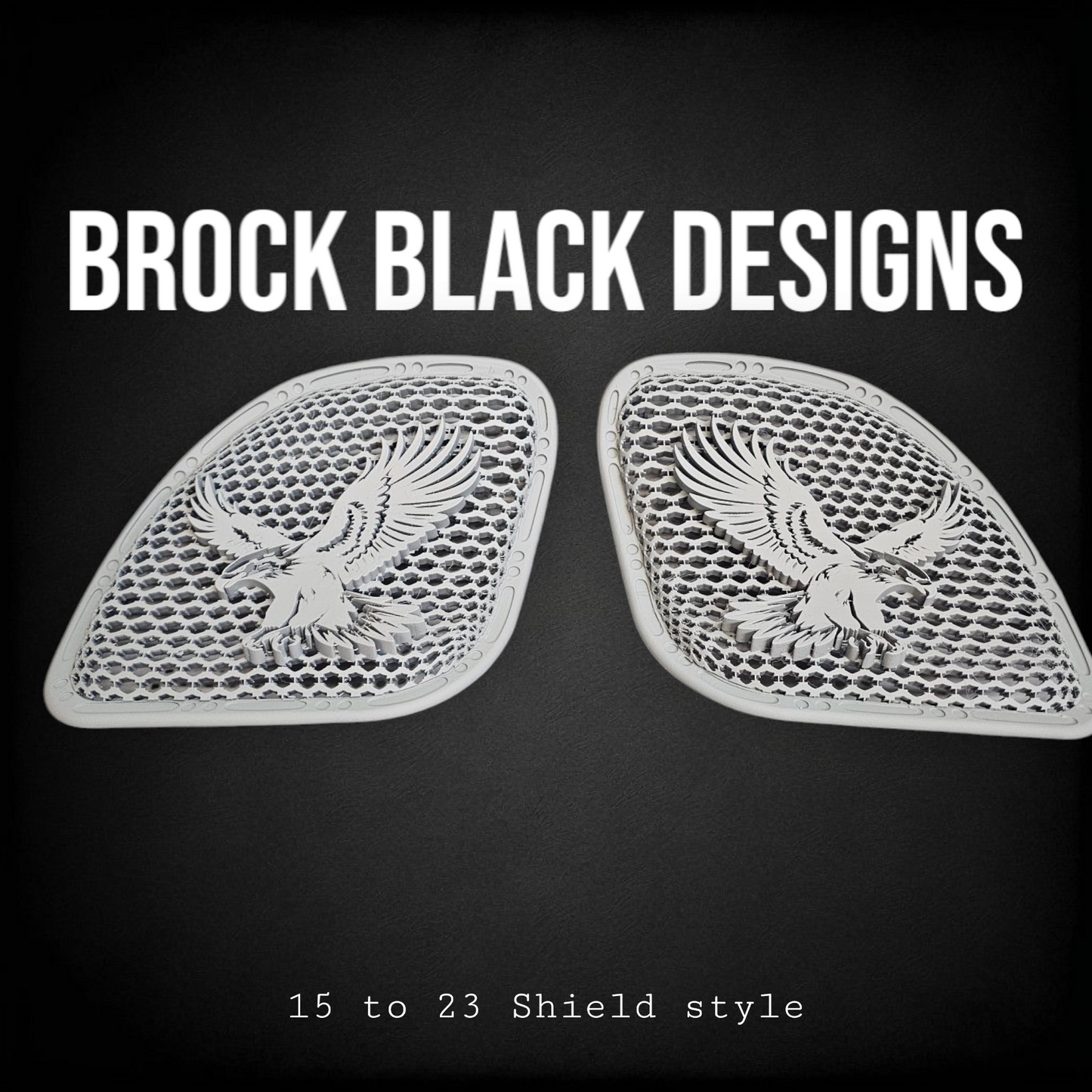 98-2024 Road Glide 3D Eagle speakers grill covers set