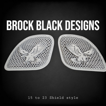 98-2024 Road Glide 3D Eagle speakers grill covers set