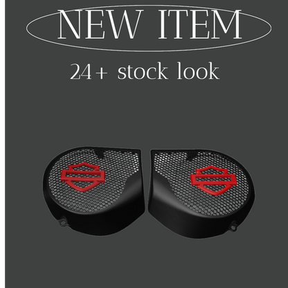 23.5+ Harley inner 3D shield speakers grill covers set
