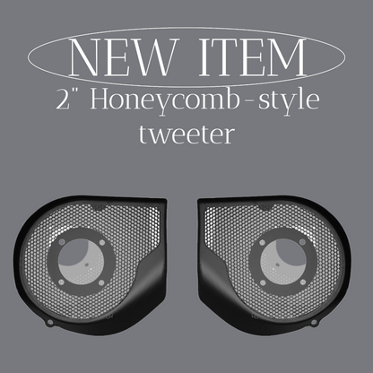 2024+ Street Glide with 2" tweeter speakers grill covers set
