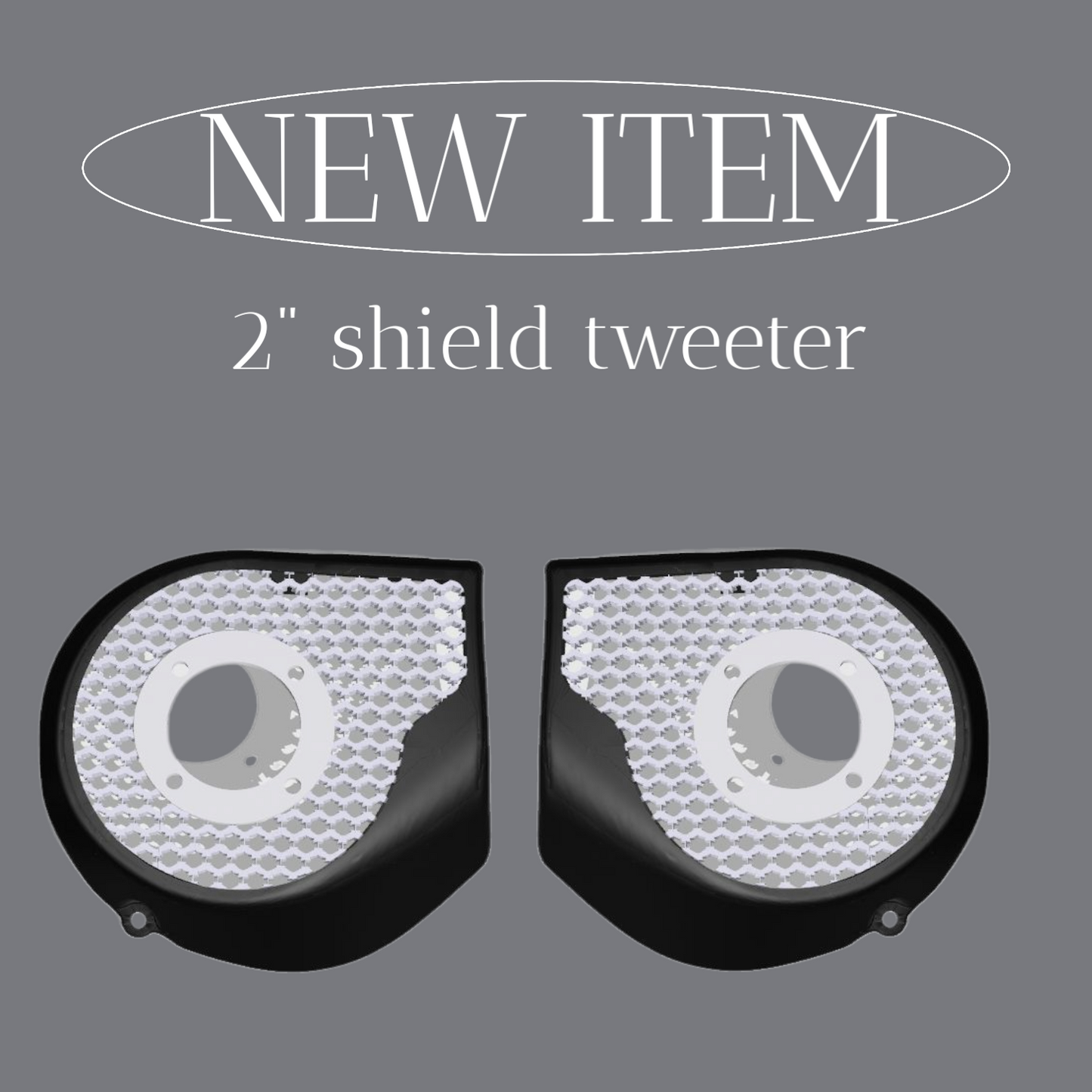 2024+ Street Glide with 2" tweeter speakers grill covers set