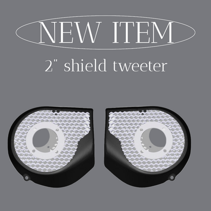 2024+ Street Glide with 2" tweeter speakers grill covers set